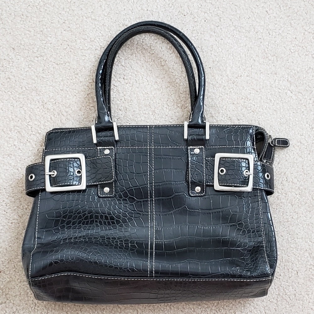 New York & Co Faux Alligator Handbag